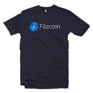 FILECOIN_cryptocurrency_merchandise_merch_tshirt_navy_logo_1024x1024.webp Filecoin (FIL) Cryptocurrency Symbol T-shirt | BT-Miners