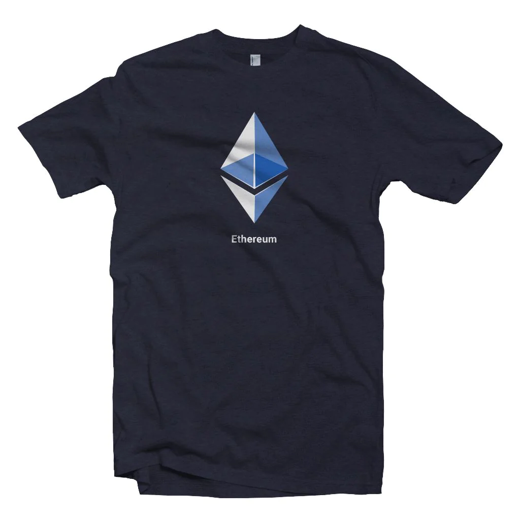 Blue Ethereum Logo Crypto T-shirt | BT-Miners