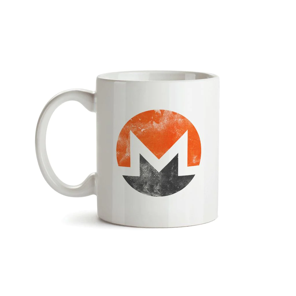 Monero XMR Crypto Aged Symbol Mug | BT-MINERS