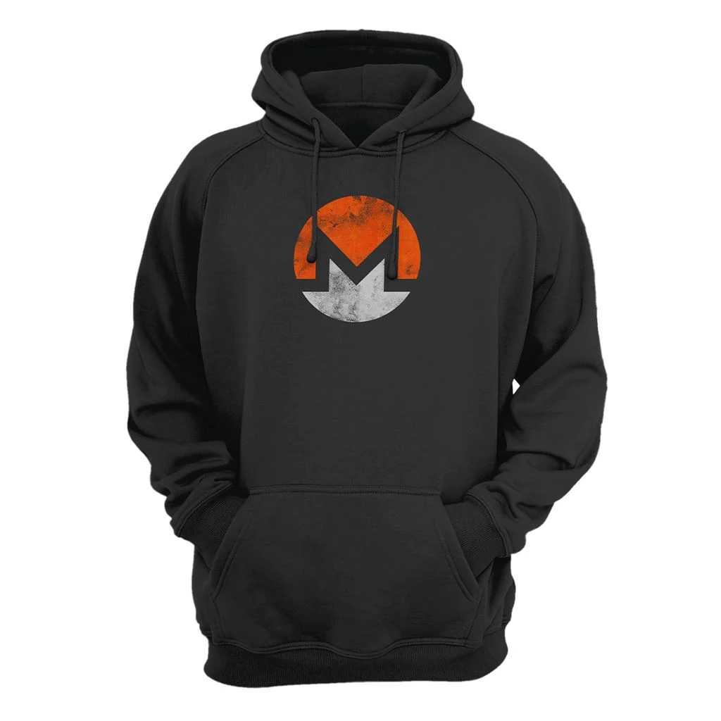 Monero XMR Crypto Aged Symbol Hoodie | BT-Miners